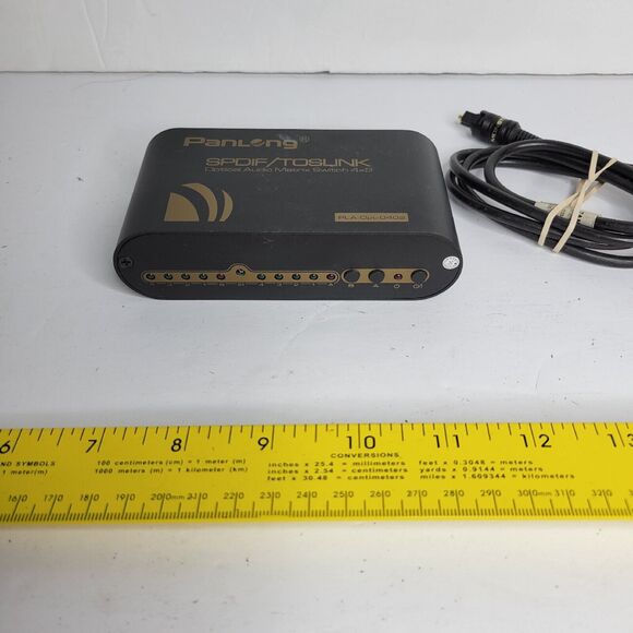 Panlong Matrix Switch PLA-Opt-0402 Black SPDIF TOSlink Optical Audio 4x2 -E06 - Picture 3 of 6